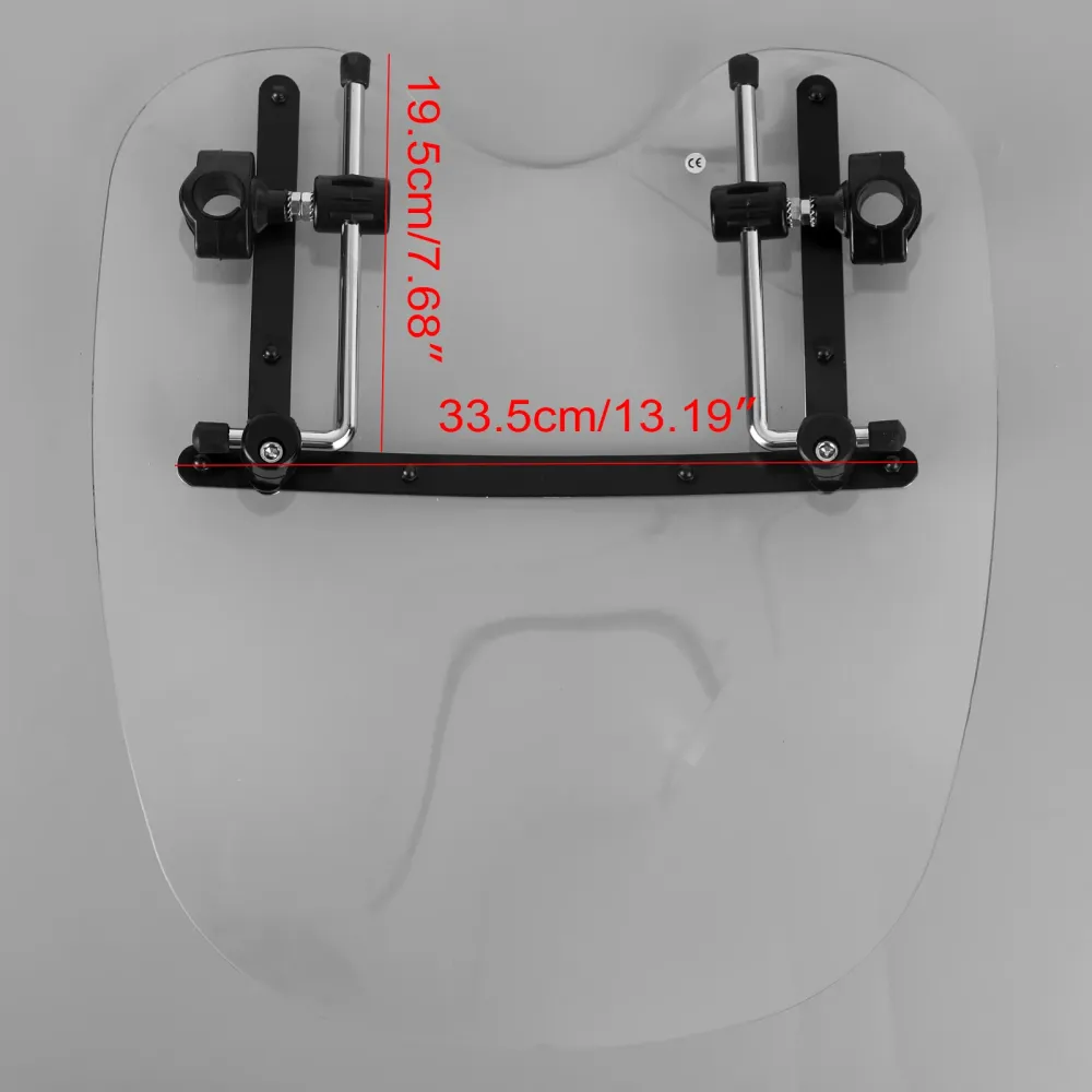 Stor 19"x17" Vindskjerm vindskjerm Sportster Dyna Glide Softail Touring