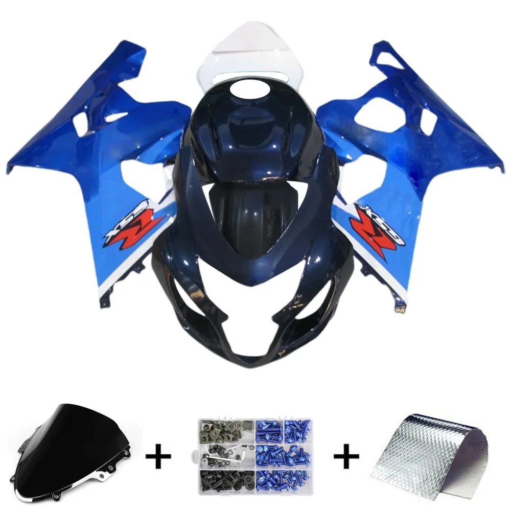 2004-2005 Suzuki GSXR 600/750 K4 Injeksjon Fairing Kit Bodywork Plastic ABS