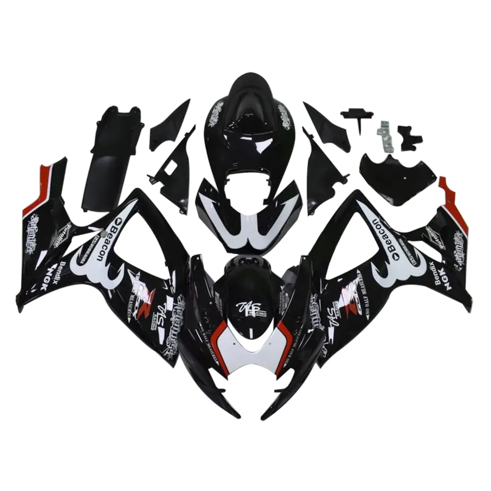2006-2007 Suzuki GSXR 600/750 K6 Injeksjon Fairing Kit Bodywork Plastic ABS