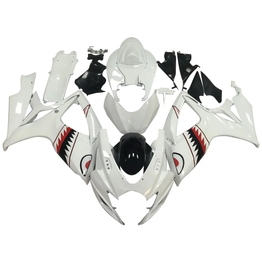 2006-2007 Suzuki GSXR 600/750 K6 Injeksjon Fairing Kit Bodywork Plastic ABS
