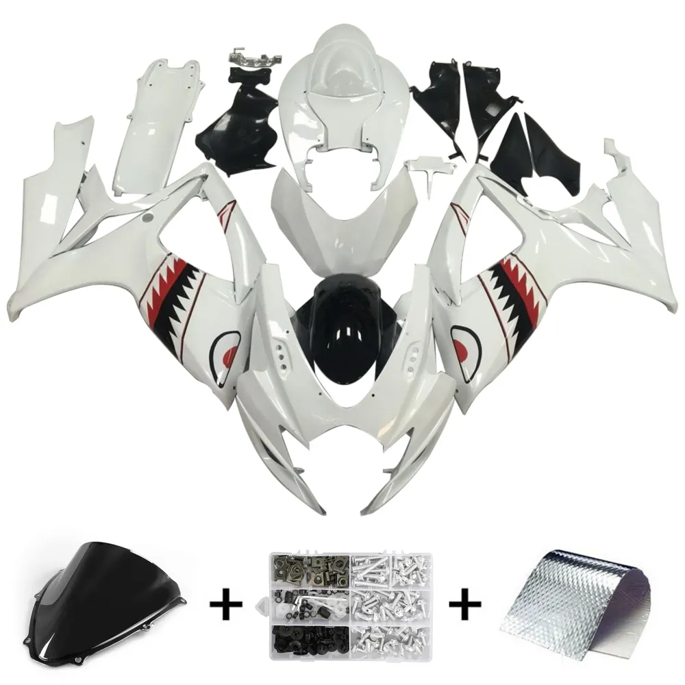 2006-2007 Suzuki GSXR 600/750 K6 Injeksjon Fairing Kit Bodywork Plastic ABS
