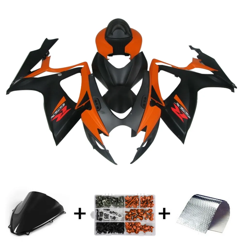 2006-2007 Suzuki GSXR 600/750 K6 Injeksjon Fairing Kit Bodywork Plastic ABS