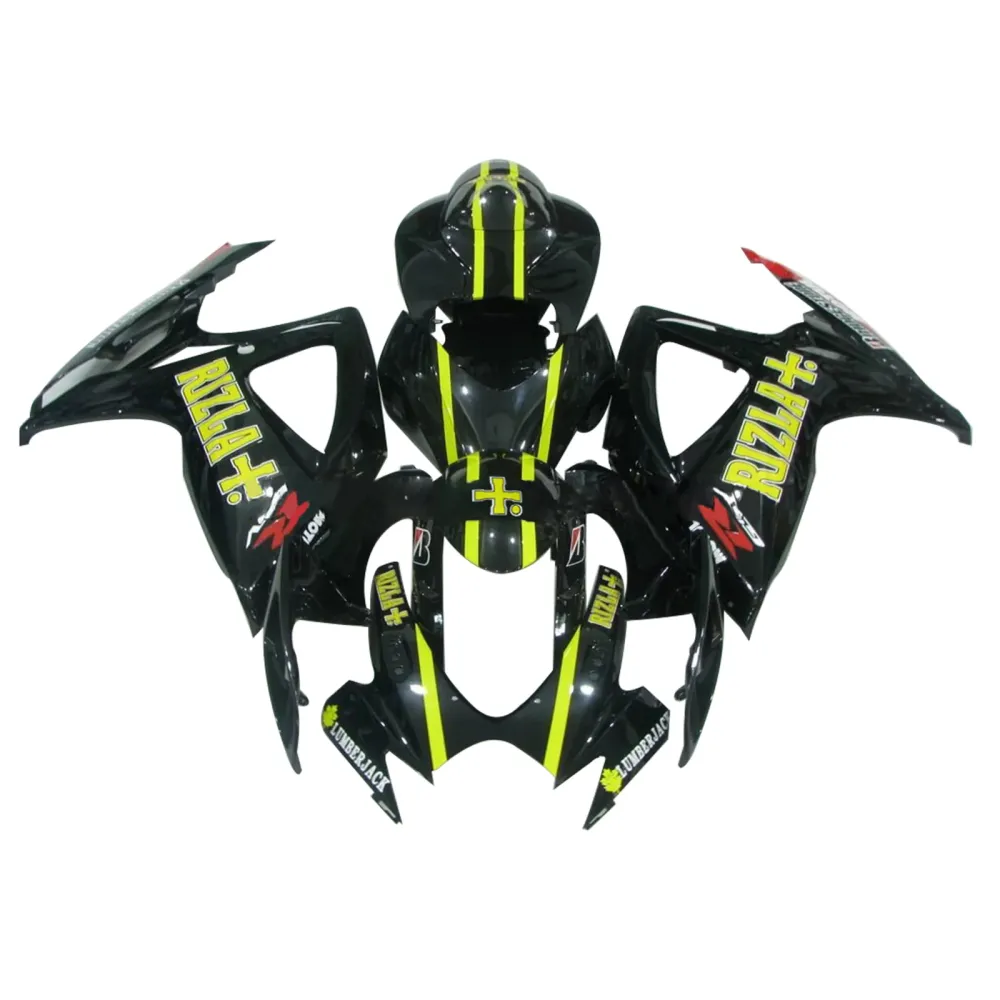 2006-2007 Suzuki GSXR 600/750 K6 Injeksjon Fairing Kit Bodywork Plastic ABS