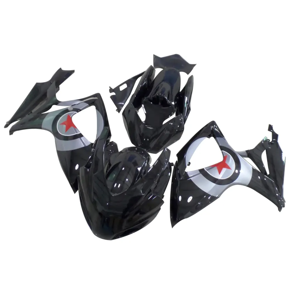 2006-2007 Suzuki GSXR 600/750 K6 Injeksjon Fairing Kit Bodywork Plastic ABS