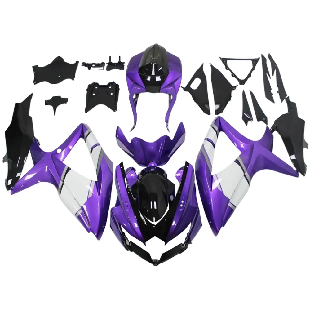 2008-2010 Suzuki GSXR 600/750 K8 Injeksjon Fairing Kit karosseri plast abs ABS