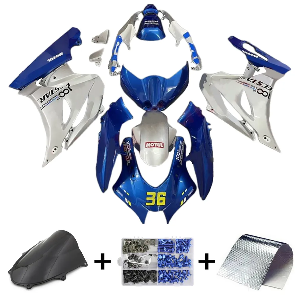 2017-2025 Suzuki GSXR1000 K17 Injeksjon Fairing Kit karosseri plast ABS #101