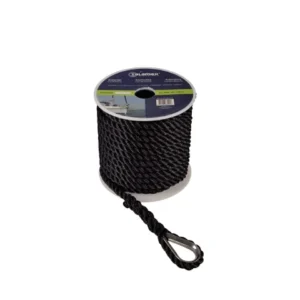 Talamex, Anchor line polyester 10 mm 20 m sort, 3-trådet