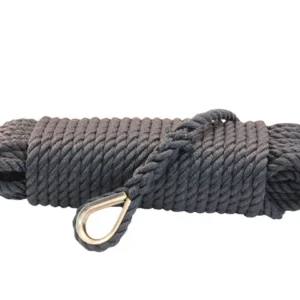 Talamex, Ankerline 10 mm sort 20 m, 3-trådet