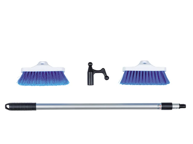 Talamex, Dekkbørstesett med teleskopstang og børster, 65 cm - 122 cm