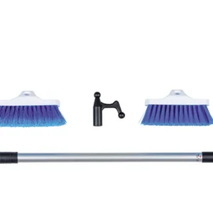 Talamex, Dekkbørstesett med teleskopstang og børster, 65 cm - 122 cm