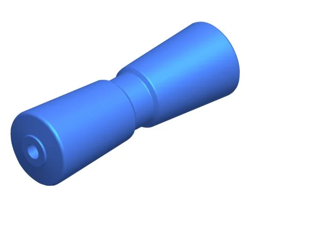Talamex, V-kjølrulle PU, L295mm Ø82mm Skaft Ø16mm