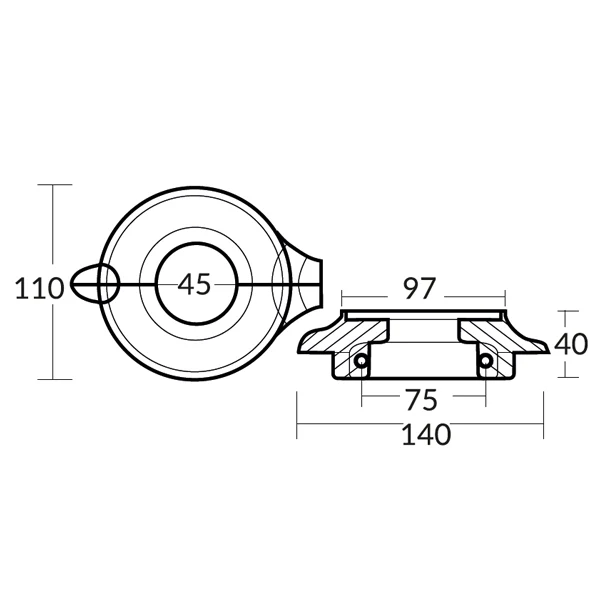 Tecnoseal, sink ring 2-delt Volvo drive 130 S/150 S, 3888305