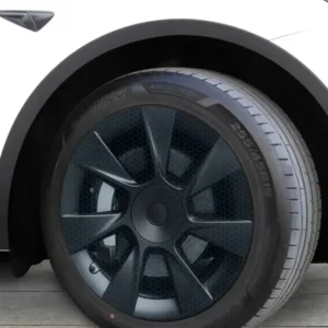 TESLA Y 19" HELDEKKENDE SPORTHJULKAPSLER - MATT SVART