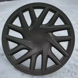 18" Tesla 3 Highland helfelg matt svart hjulkapsel