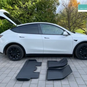 Tesla Model Y allværsgulvmattesett, 3 stk.