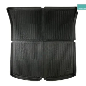 Tesla Model Y bagasjerom allværs beskyttelsesmatte - stripedesign - bagasjeromsmatte