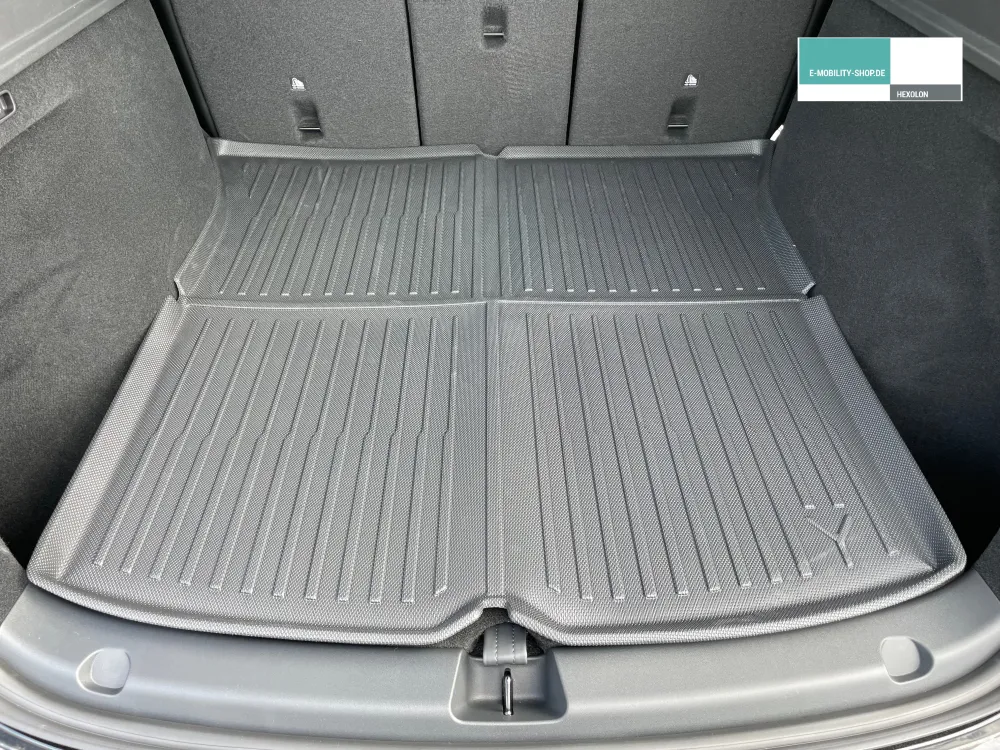 Tesla Model Y bagasjerom allværs beskyttelsesmatte - stripedesign - bagasjeromsmatte
