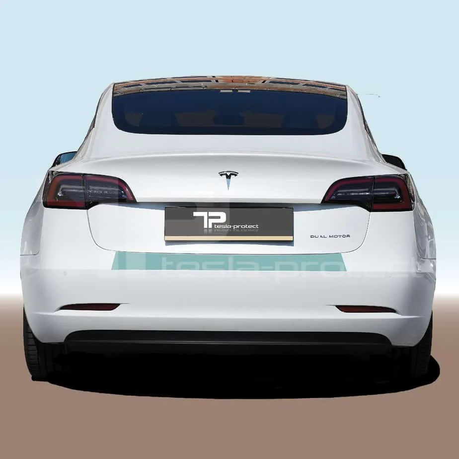 Tesla Model 3 beskyttelsesfilm lastekanten - lastekantbeskyttelsesfilm i komplett sett