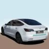 Tesla Model 3 beskyttelsesfilm lastekanten - lastekantbeskyttelsesfilm i komplett sett