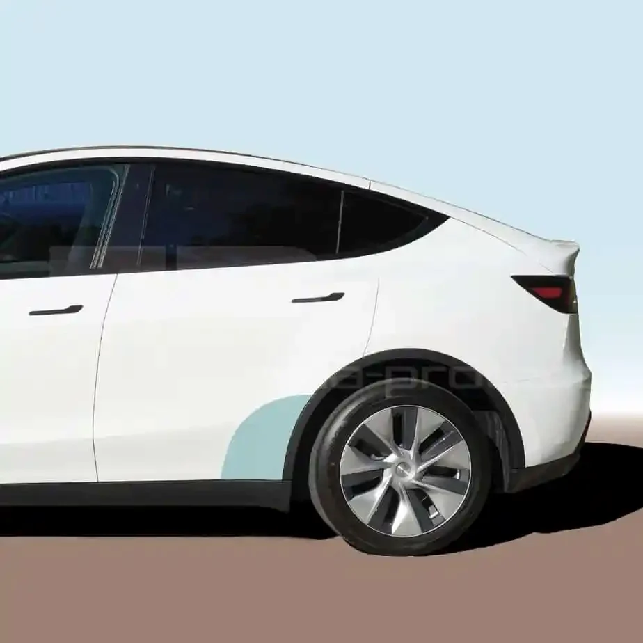 Tesla Model Y beskyttelsesfilm - sett med 2, terskler bak - PPF Paint Protection Film