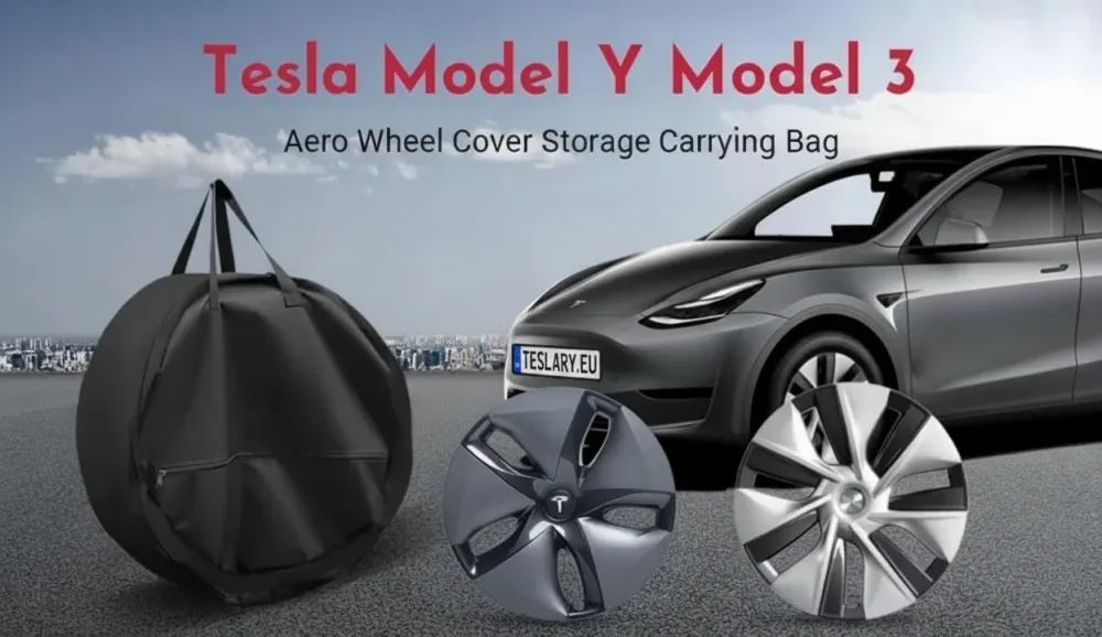 Tesla Model 3 Y Hjulkapsel Oppbevaringsveske 18"eller 19"