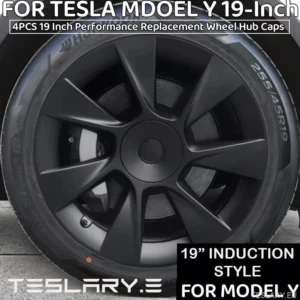 Tesla Model Y 19" Hjulkapsler i induksjonsstil med ytelsesstil