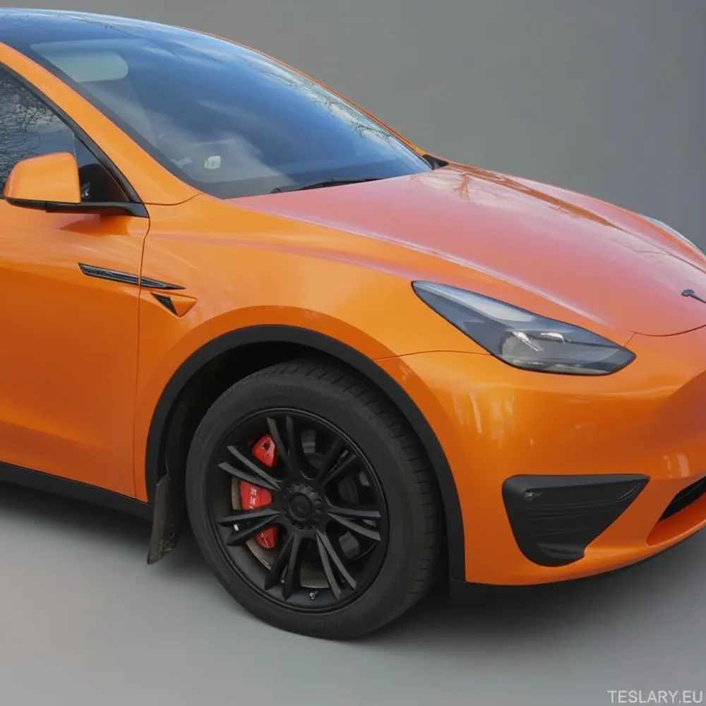 Tesla Model Y UNIK S14 19" Gemini-stil – matt svart
