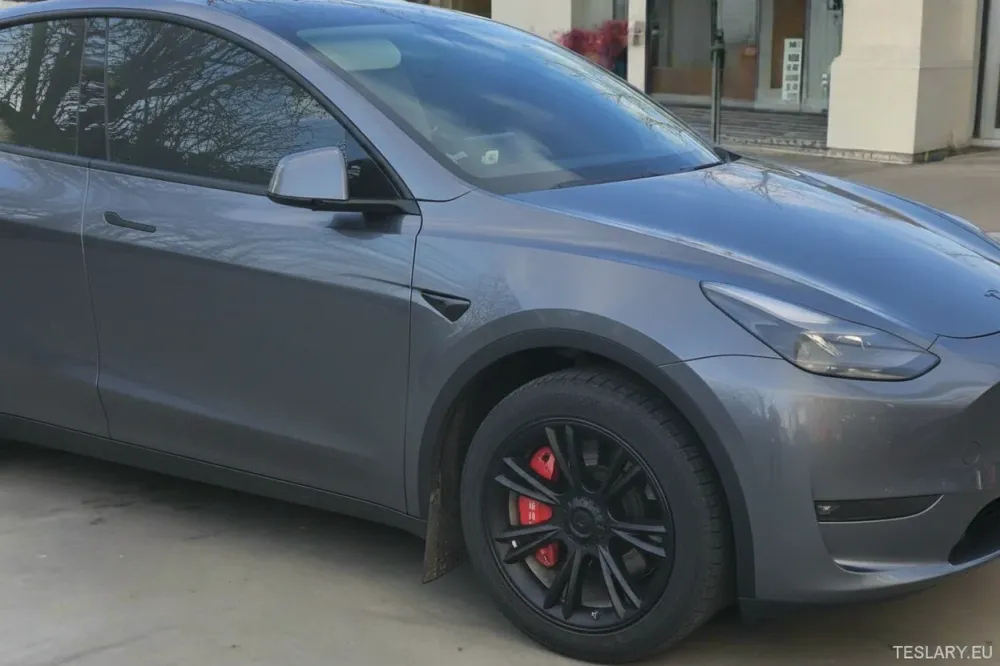 Tesla Model Y UNIK S14 19" Gemini-stil – matt svart