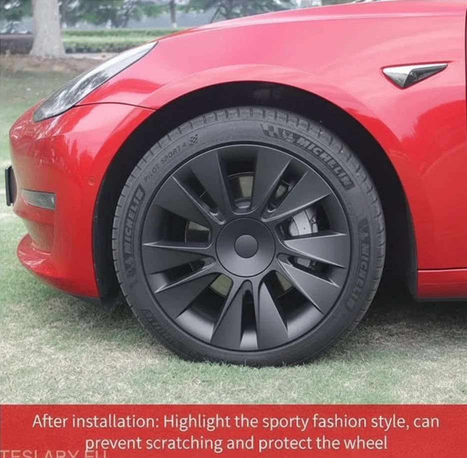 Tesla Modell 3 18" Hjulkapsler i knivstil
