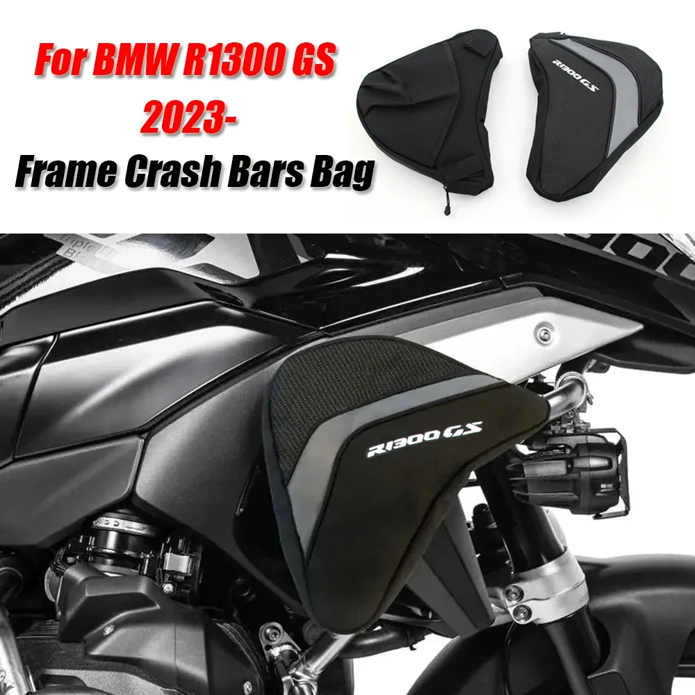 Tool Bag BMW R 1300 GS Crash Bars, Waterproof Nylon Bumper Velcro Straps