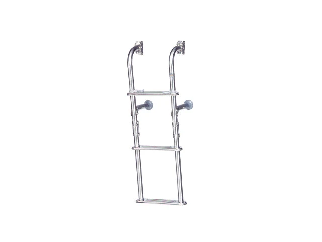 Trem, sammenleggbar svømmestige rustfritt stål AISI 316, 90 cm (1 stk)