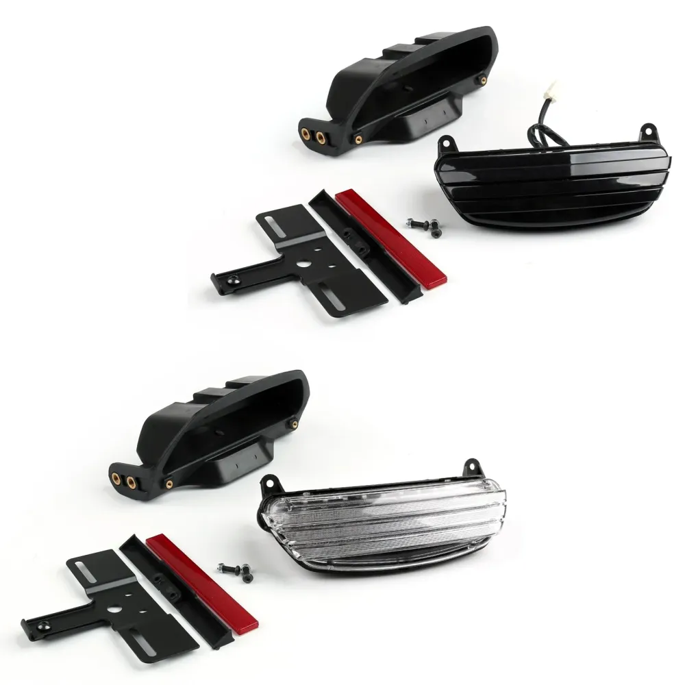 Tri-Bar Fender LED baklys + brakett Harley Softail fxst fxstb fxstc generisk