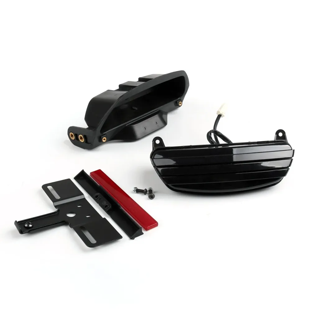 Tri-Bar Fender LED baklys + brakett Harley Softail fxst fxstb fxstc generisk