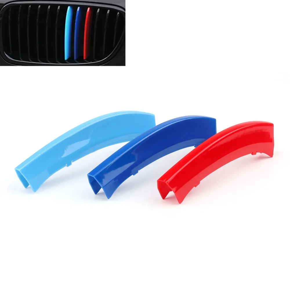 Tri-Colour Front Grille Grill Cover Strips Clip Trim BMW X3 X4 2011-2017 Generisk