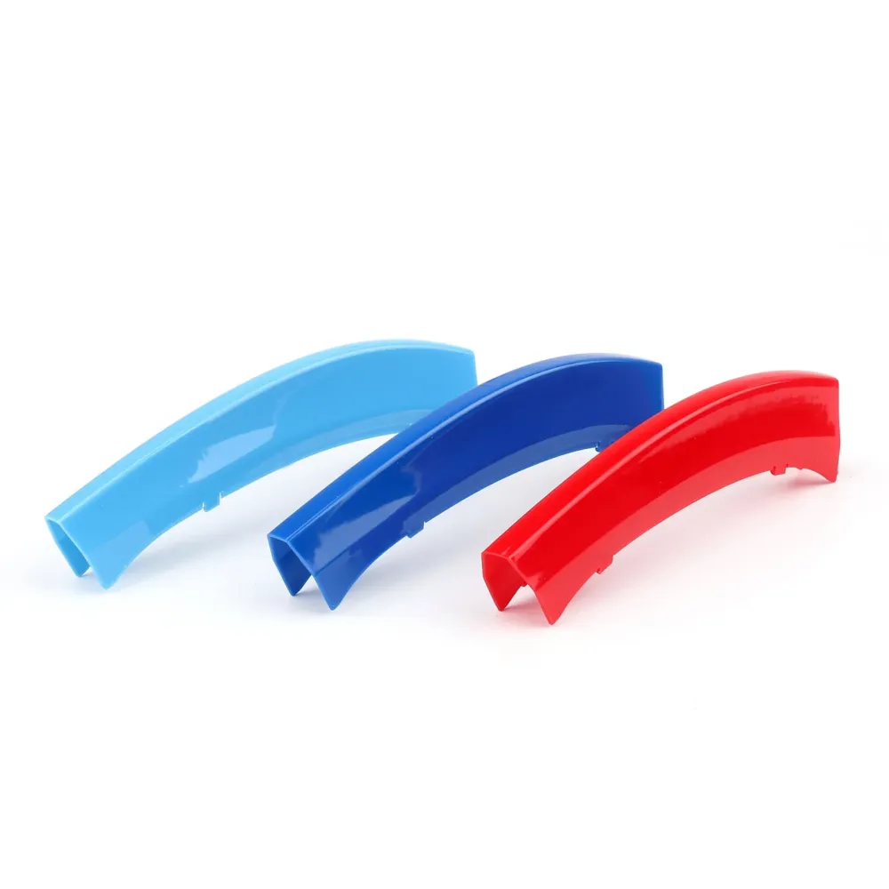 Tri-Colour Front Grille Grill Cover Strips Clip Trim BMW X3 X4 2011-2017 Generisk
