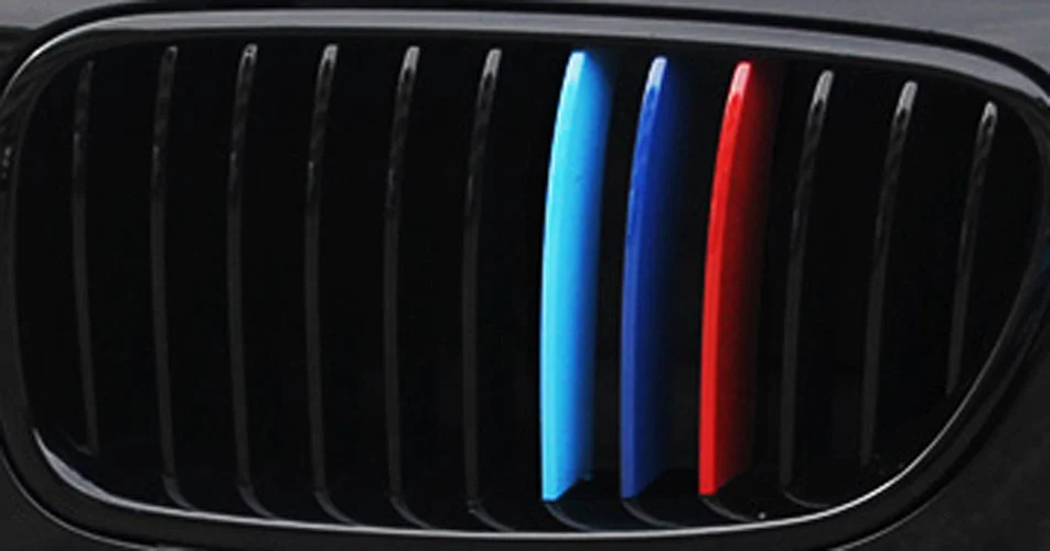 Tri-Colour Front Grille Grill Cover Strips Clip Trim BMW X3 X4 2011-2017 Generisk