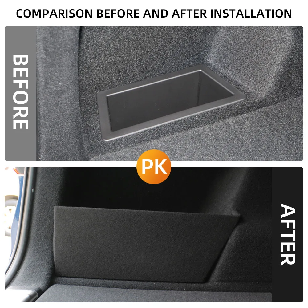 Trunk Organizer BMW X1 F48 Nylon 2-Piece Set Durable Side Storage Panels