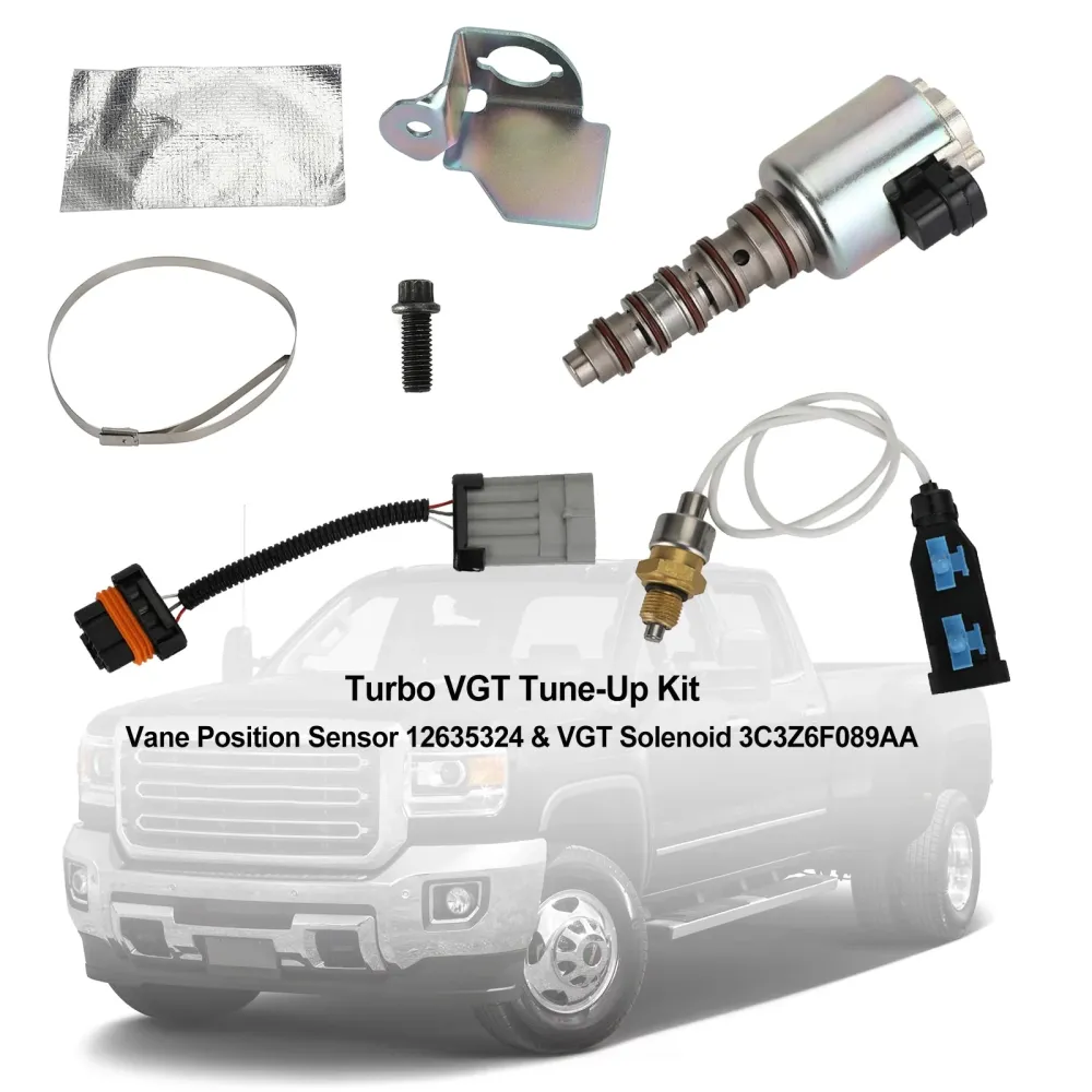 Turbo VGT-tuningsett - vingeposisjonssensor 12635324 & VGT-solenoid 3C3Z6F089AA Generisk