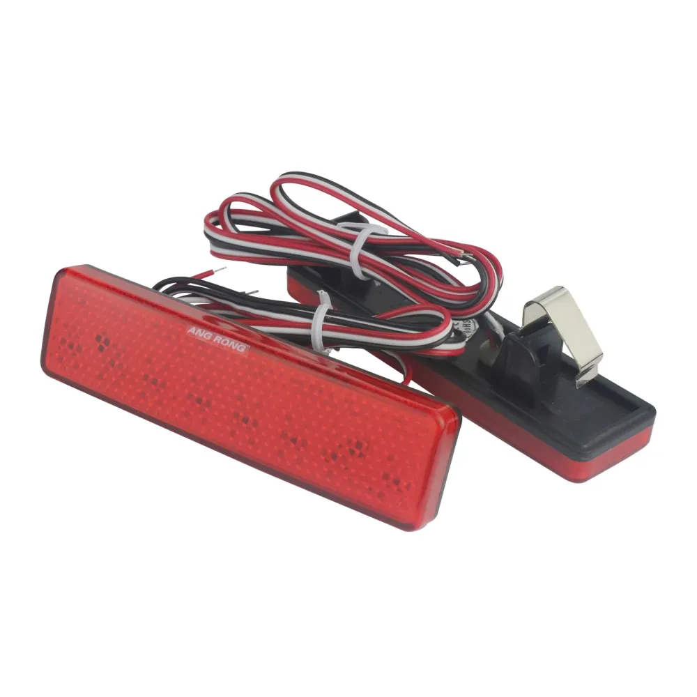 Two Red LED Rear Bumper Reflector Lights Opel/Vauxhall Vivaro, Movano , Renault Master, Trafic and Nissan Primastar