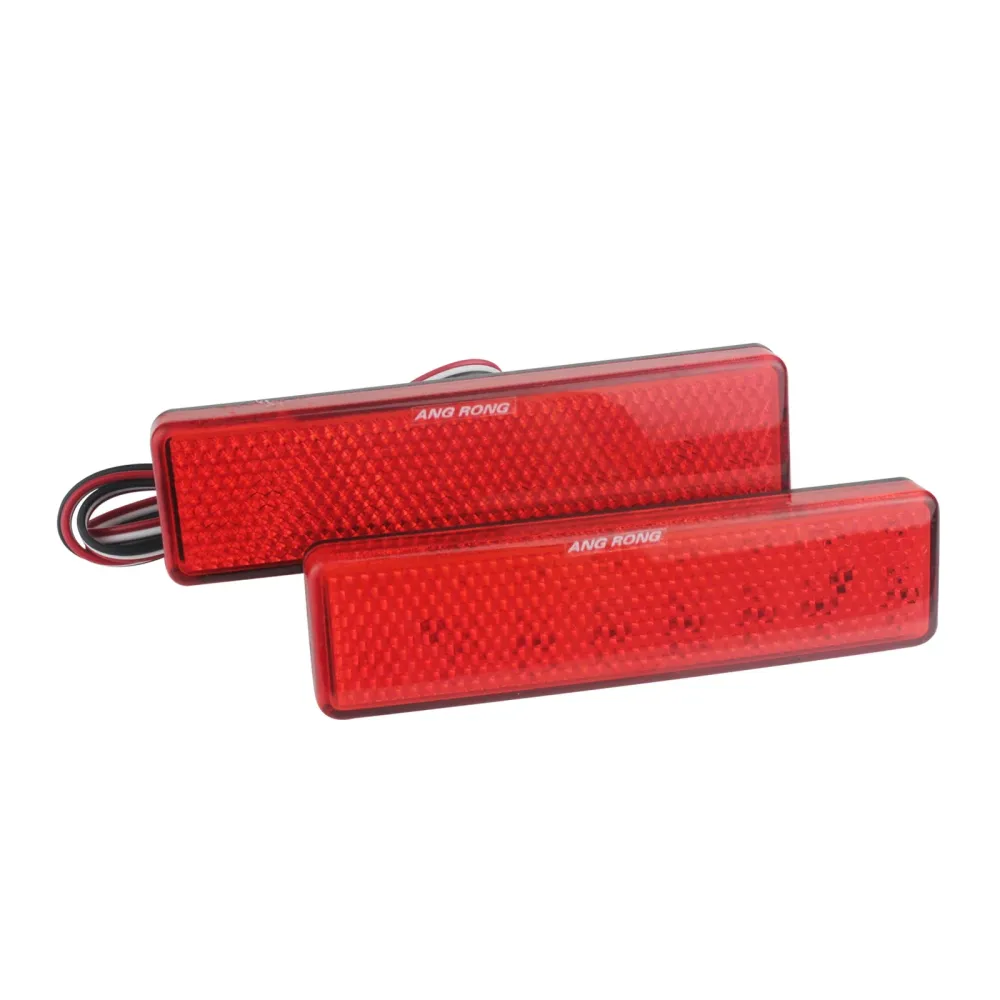 Two Red LED Rear Bumper Reflector Lights Opel/Vauxhall Vivaro, Movano , Renault Master, Trafic and Nissan Primastar