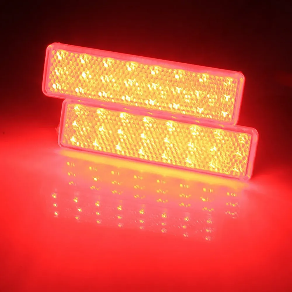 Two Red LED Rear Bumper Reflector Lights Opel/Vauxhall Vivaro, Movano , Renault Master, Trafic and Nissan Primastar