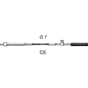 Ultraflex, C5 Kontrolkabel til Mercury/Mercruiser, 95 mm, 1 stk – Størrelse: 3,36 M