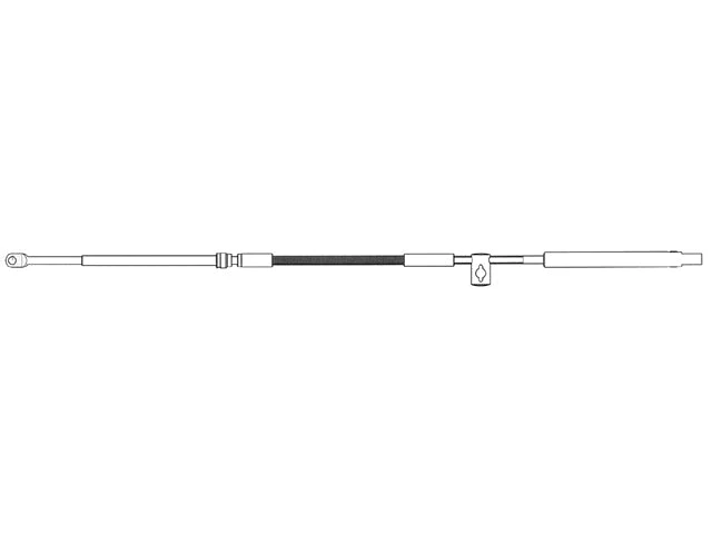 Ultraflex, MACH36 Styrekabel, 87 mm, til Mercury/Mercruiser – Størrelse: 4,59 M