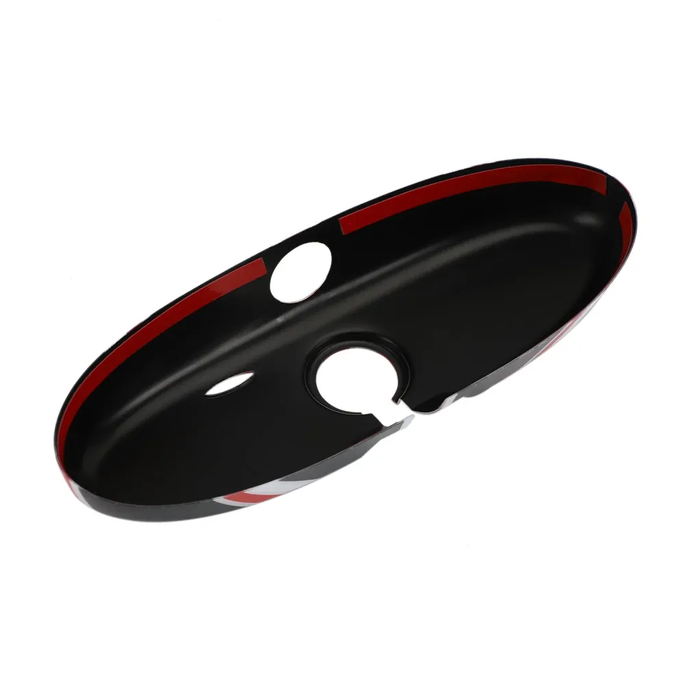 Union Jack UK Flag Back View Mirror Cover Mini Cooper R55 R56 R57 Svart/rødt