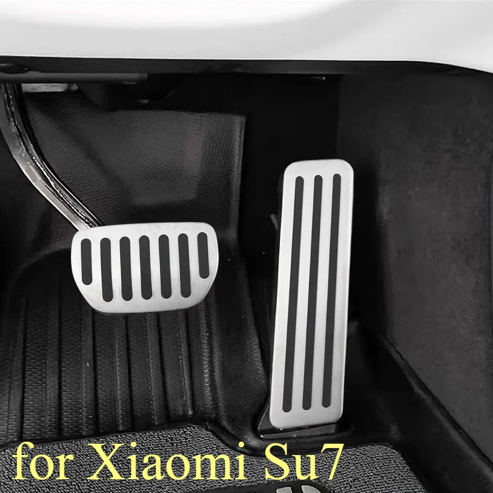 Universal AT Compatible Stainless Steel Pedal Covers Anti-Slip Rubber