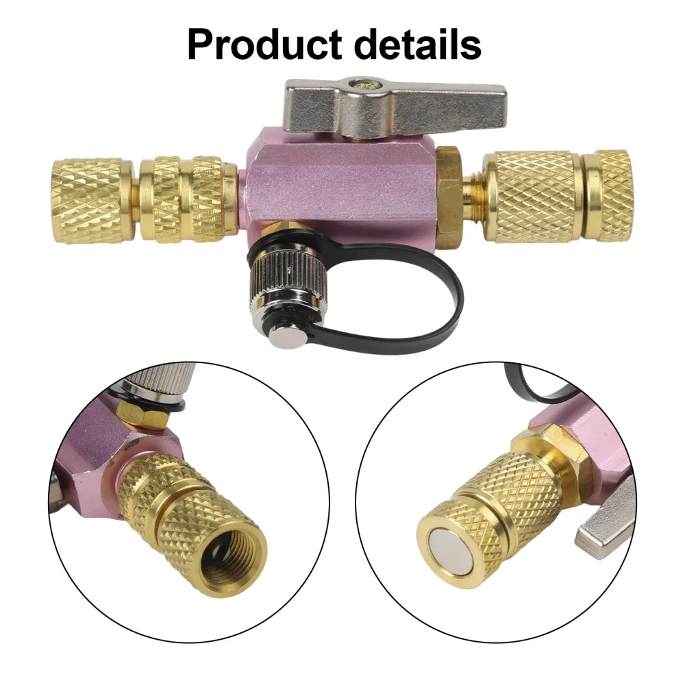Vacuum-Rated Valve Core Removal Tool R410A, 5/16 Female Flare, 1/4 Male