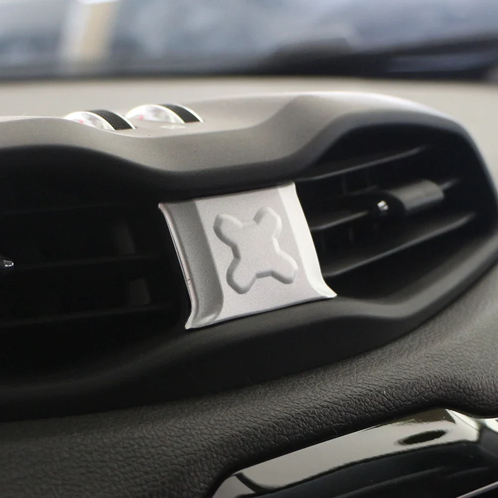Vent Trim Cover Jeep Renegade 2016 Chrome Air Conditioning Dash Vents, Interior Trim