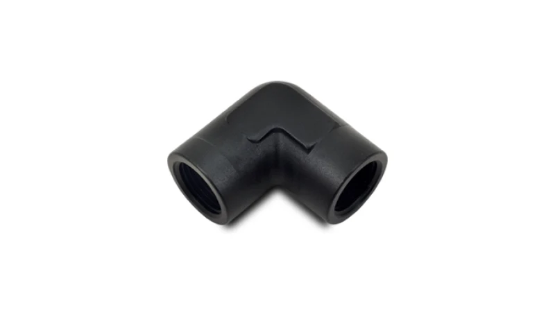 Vibrant 1/2in NPT 90 Degree Female Pipe Coupler Fitting