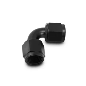 Vibrant -20AN Female 90 Degree Union Adapter ( to ) - Anodized Black