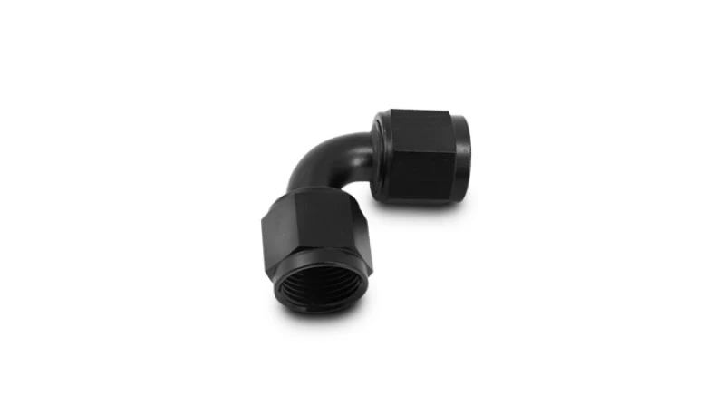Vibrant -20AN Female 90 Degree Union Adapter ( to ) - Anodized Black